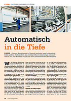 Zeitungsartikel: Automatisch in die Tiefe