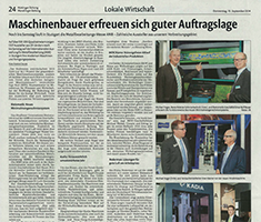 Zeitungsartikel vom Jahr 2014