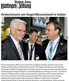 Zeitungsartikel mit Foto von Winfried Kretschmann und Bernd Nagel