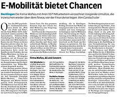 Reutlinger Nachrichten über E-Mobilität